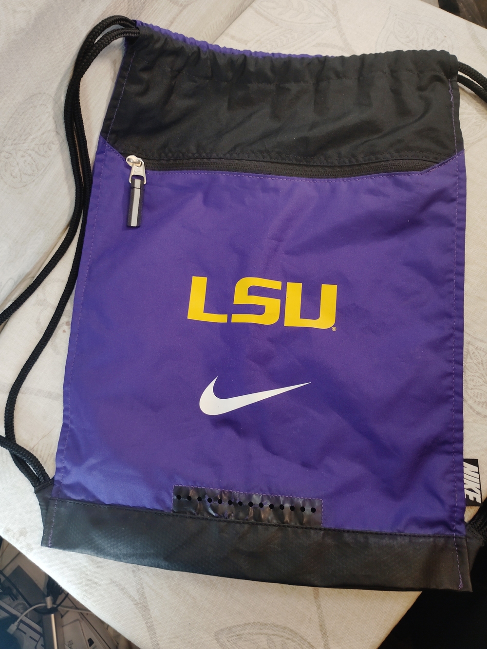 Nike LSU Purple Drawstring Backpack - Picture 2 of 7